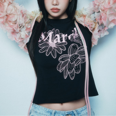 三花修身 5色 SLIM TSHIRT TRIPLE FLOWER